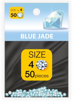 Rhinestones Стразы SS №4 BLUE JADE (50 шт.) image