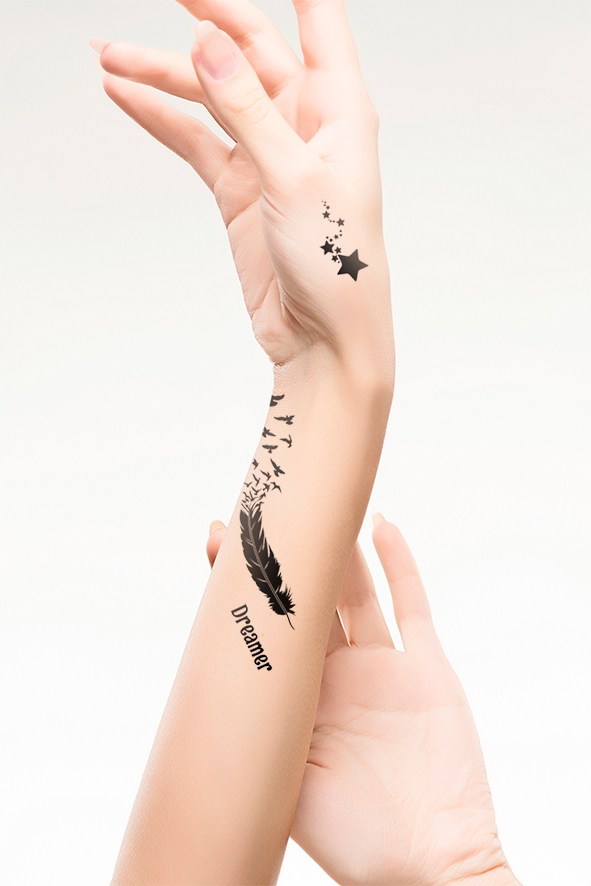 Переводные татуировки 10