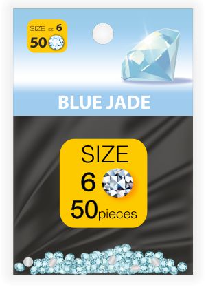 Rhinestones Стразы SS №6 BLUE JADE (50 шт.) image