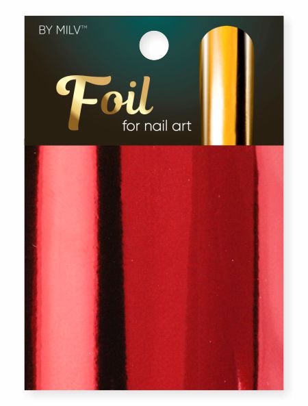 foil for nail art red 162,5 sm².